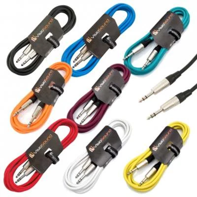 6,35 mm 1/4" Stereo TRS Klinke auf TRS Klinke Kabel/symmetrisches Signal Audio Patchkabel