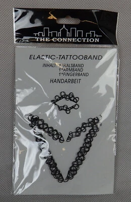 Elastic-Tattooband-Set 2 Stück Halsband Armband Fingerband The Connetion - Bild 1 von 3