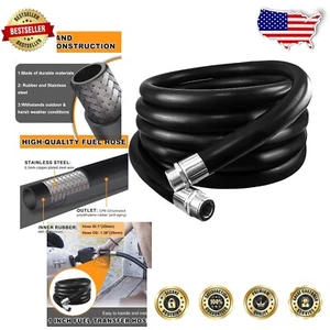 Flexible 10FT Fuel Hose with 1 Inch NPT - Compatible with Biodiesel & Ethanol - Picture 1 of 9