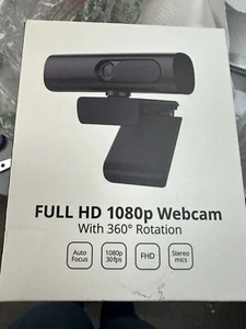 1080p Full HD Autofocus USB Webcam With 360 Rotation And Dual Microphones - Picture 1 of 1