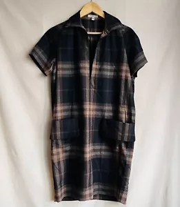 Vestido vintage años 00 Burberry Check Y2K lana tartán coco bolsillos lujo raro - Imagen 1 de 13