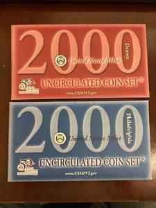2000 United States Mint Uncirculated Coin Set - Picture 1 of 6