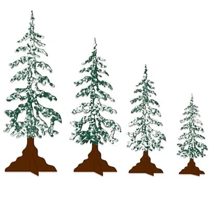 Winter Decorations Wooden Christmas Tree Decor for Home Indoor Winter Tree Ti... - Picture 1 of 7
