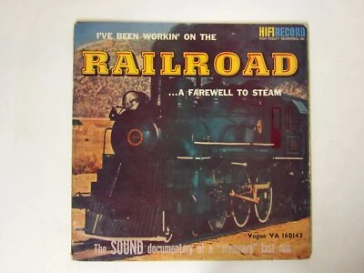 Steam Trains:  Railroad - A Farewell To Steam  1959 UK LP Foto 1 de 4