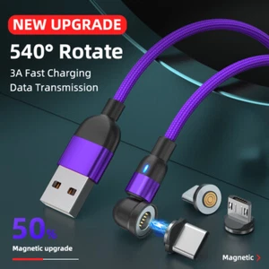 Cable USB de carga rápida magnético 3A 1M/2M/3M para cargador de iPhone micro USB tipo c - Imagen 1 de 15