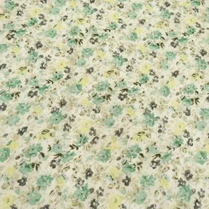 Eyelet Embroidery Floral Printing Chiffon Lace Fabric DIY Dress Making By 1 Yard - Picture 1 of 10