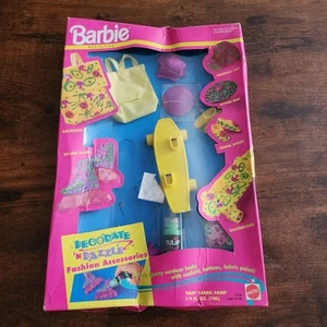 Barbie Paint and Dazzle Fashion Accessories Set Fun At The Beach Vintage 1993 - Picture 1 of 5