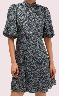 Mini Vestido Kate Spade New York Flair Flora Devoré Talla 4 Foto 1 de 4