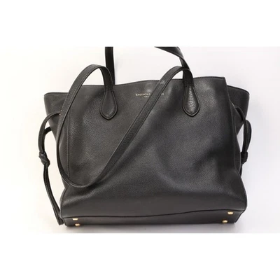 DONNA KARAN Black Leather Collection Pebbled Leather Tote Shoulder Bag - Image 1 of 4