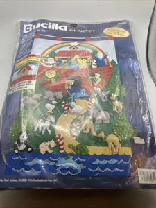 Bucilla 83985 Weihnachten in der Arche Filz Applikation Adventskalender Set versiegelt Noah - Bild 1 von 15