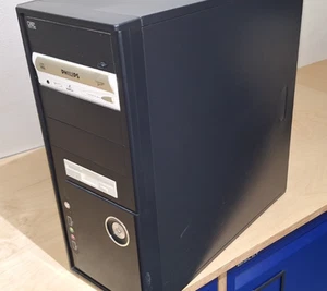 ATX PC Case with 500W PSU CD/DVDR, floppy drive, plus assortment of cables - Afbeelding 1 van 17