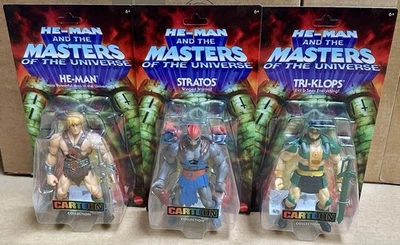 MOTU Origins 200X Cartoon Collection Set of 3, (Wave 1) Unpunched *IN HAND* - Image 1 of 4