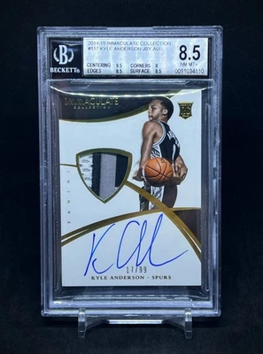 2014-15 Panini Immaculate Collection #117 Kyle Anderson RPA /99 BGS 8.5 TRUE RPA - Image 1 of 3