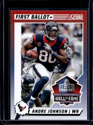 2024 Panini Score Andre Johnson First Ballot #3 Texans - Image 1 of 2