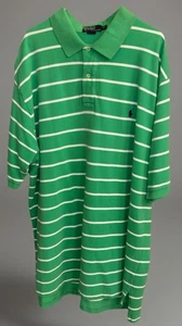 Polo By Ralph Lauren Hemd Herren Gr. 3XLT Grün Gestreift Kurzarm 100% Cott - Bild 1 von 6