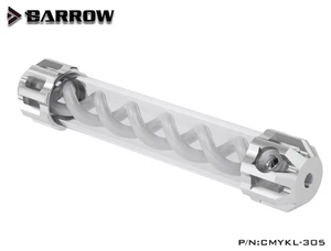 Barrow T-VIRUS Aluminium + Acrylique Double Hélice Réservoir 305mm CMYKL-305 BLANC - Photo 1/7
