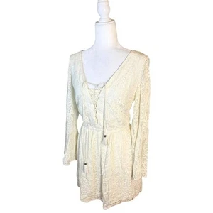 American Eagle White Lace Dress size M - Picture 1 of 9