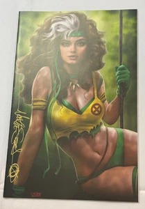 Rogue & Gambit #4 exclusivo para minoristas Virgin Nathan Szerdy firmado con certificado de autenticidad casi nuevo - Imagen 1 de 4