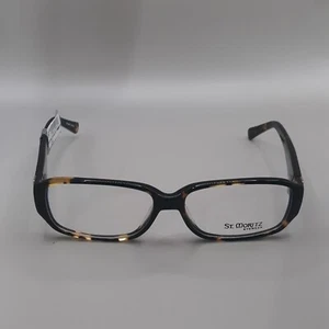 ST MORITZ Drake eyeglasses frame Black UNISEX 55mm Tortoise Shell 55 15 135 - Picture 1 of 14