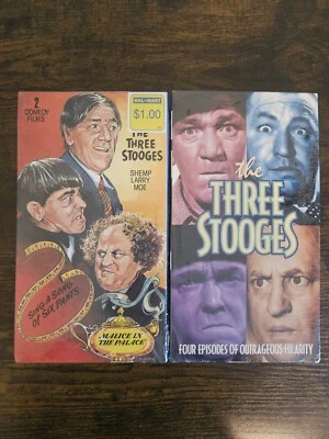 THE THREE STOOGES 2 VHS FACTORY SEALED - Image 1 of 4