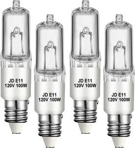 JDE11 120V 100W, E11 Halogen Bulb(Replacement E11 Led Bulb) T4 Mini Candelabra B - Picture 1 of 4