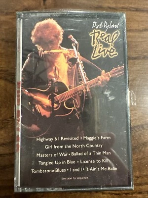 VINTAGE 1984 Bob Dylan Real Live - Cassette NEW!!! - Image 1 of 4