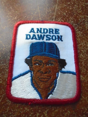 Unusual Andre Dawson 2.5" by 3.25" colored cloth patch. EX - Image 1 of 2