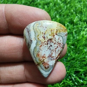 Ultimate Huge Crazy Lace Agate Pear Shape 33 Carat Loose Gemstone For Jewelry - Picture 1 of 8