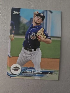 2018 Topps Pro Debut Corbin Burnes #7 Biloxi Shuckers Brewers Rookie - Picture 1 of 2