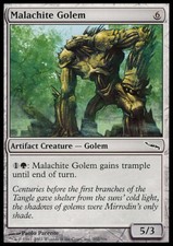 Magic the Gathering MTG Malachite Golem (202) Mirrodin   LP