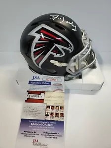 ATLANTA FALCONS FRANK DARBY AUTOGRAPHED SIGNED SPEED MINI HELMET JSA COA - Picture 1 of 3