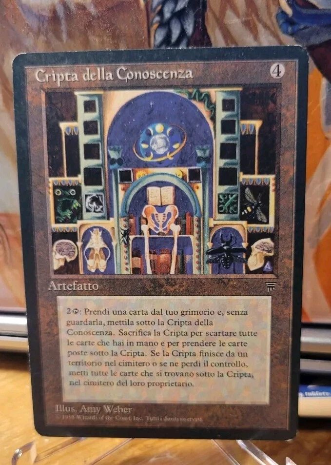 Mtg KNOWLEDGE VAULT Italian EX/LP Legends Reserve List - Image 1 of 4