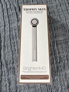 Trophy Skin BrightenMD Multi-Function Eye, Face & Neck Tool Silver NEW