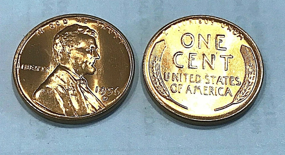 1956 D Lincoln Wheat Cent  - 1 (ONE) Very Nice Red Uncirculated Coin - Image 1 of 1