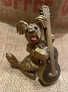 Vintage 1940 Scottish Skye Terrier K&O Scotty Dog Band 5" Bronze Türstopper Figur - Bild 1 von 8