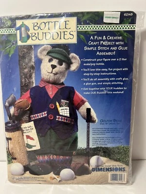 NUEVO DE COLECCIÓN 1998 Dimensions Bottle Buddies 16 Golfer Bear 62148  Foto 1 de 4