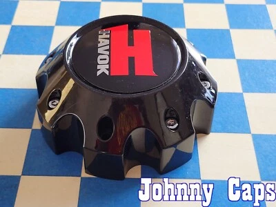 Ruedas HAVOK # CBH08-D1P. Tapa central de rueda NEGRO BRILLANTE personalizada [64] (CANTIDAD. 1) Foto 1 de 4