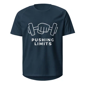 Camiseta deportiva unisex Pushing Limits | Ropa de gimnasio transpirable y duradera - Imagen 1 de 11