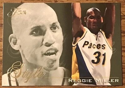 Reggie Miller 1995-96 Fleer Flair Card #239 Indiana Pacers NBA HOF Free Ship - Image 1 of 3