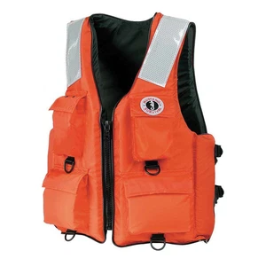 Mustang 4-Pocket Flotation Vest - Orange - XXXL - 7XL - Picture 1 of 1