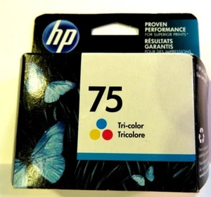 New HP 75 TRICOLOR INK CARTRIDGE Quality Colors Fade Resistance, Up to 170-Pg - Picture 1 of 2