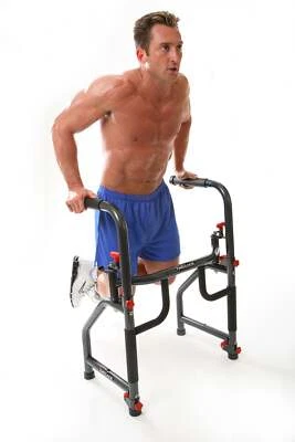 THERACK® All In One Gym 30 lb Dip Stand, Pushups, Squats, Lunges, Arm Curls - Image 1 of 4