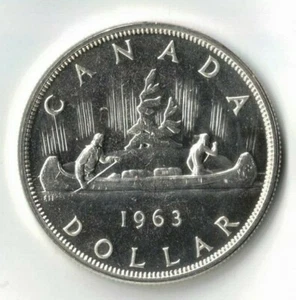 1963 Canada $1 Cuhaj KM 54, 0.800 silver 23.33 g - Picture 1 of 2