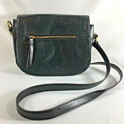 Bolso Bandolera Estilo Bolso Mensajero Sillín Cuero Negro Tignanello  Foto 1 de 4