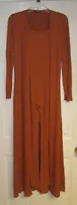 FASHION NOVA WOMEN'S CHARMER 2 PC JUMPSUIT SET CAMEL SMALL NEW WITH TAGS!!! - Picture 1 of 6