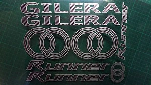Gilera Läufer Aufkleber/Aufkleber Carbon & Silber DESIGN sp vx fx vxr 125 172 180 50 - Bild 1 von 10