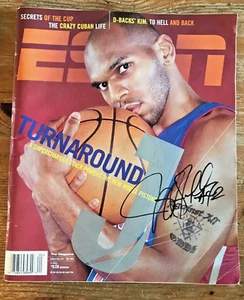 Jerry Stackhouse Autographed ESPN Magazine Detroit Pistons 2002 NBA Signed - Picture 1 of 7