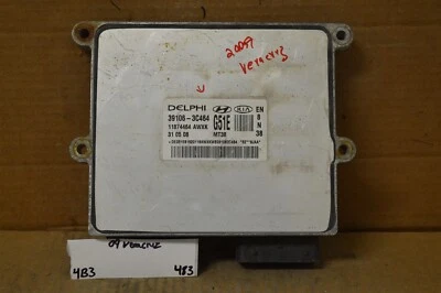 2008 2009 Hyundai Veracruz 3.8L Engine Control 391063C464 Module 483-4B3 - Image 1 of 3