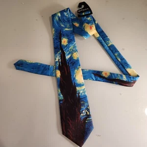 Vincent Van Gogh Starry Night Ralph Marlin Tie - Picture 1 of 10