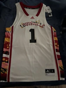Mens Medium Adidas Louisville Cardinals Honoring Black Excellence Jersey #1 Sz:M - Picture 1 of 7